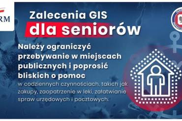 Zalecenia GIS dla seniorów - KORONAWIRUS (COVID-19)