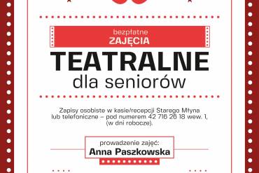 Zajęcia teatralne dla Seniorów